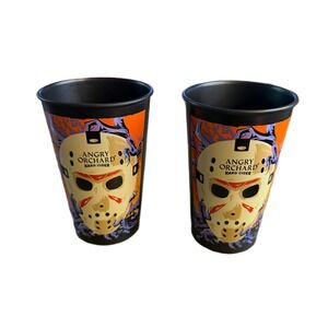 Angry Orchard Hard Cider Jason Universe Halloween 2025 Plastic Cups Set of 2